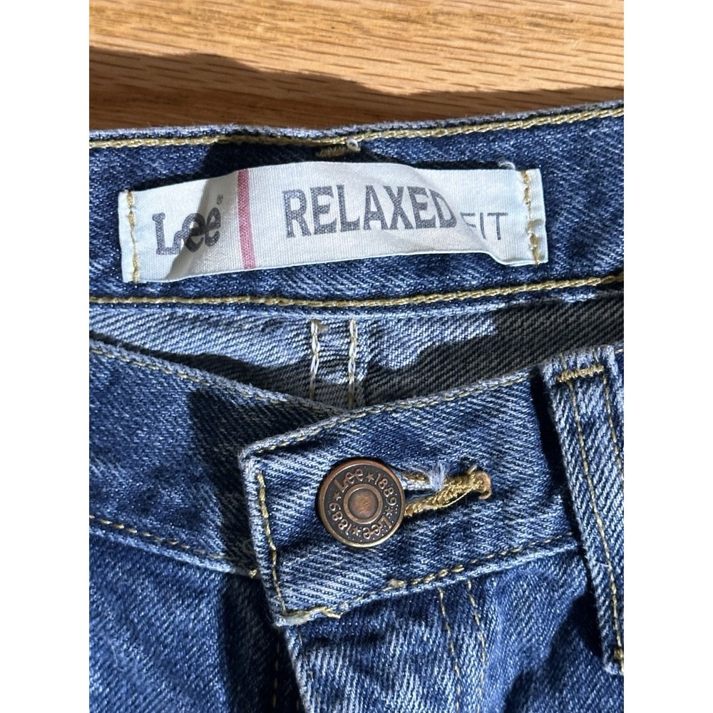 Lee Relaxed Fit Straight Leg Blue Jeans Size 34x32 Y2K
